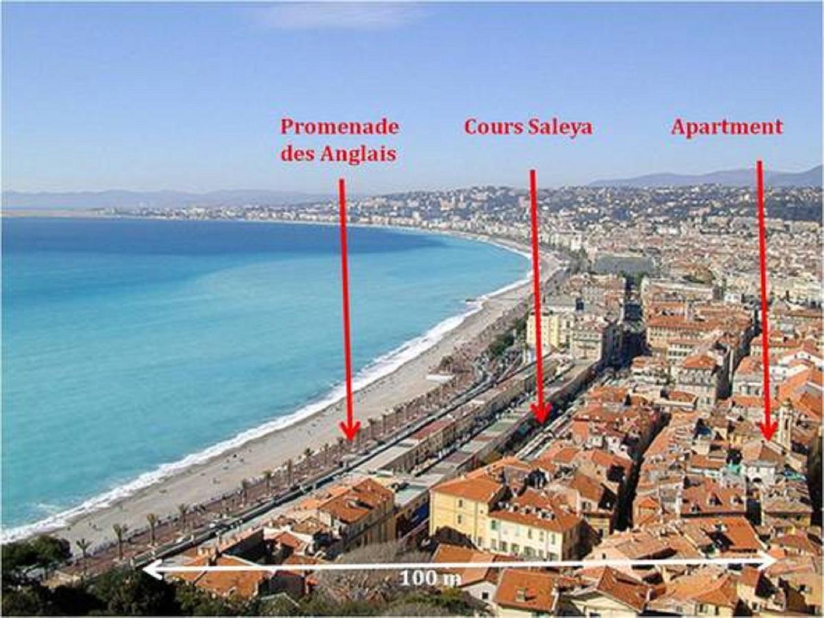 Angle Droit- Loft Charmant Et Atypique, Climatisation, Vieux-Nice Luaran gambar