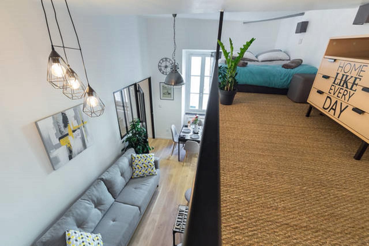 Angle Droit- Loft Charmant Et Atypique, Climatisation, Vieux-Nice Luaran gambar